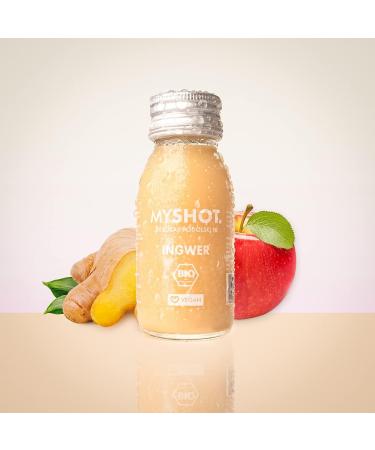  MYSHOT. By Lukas Podolski 10 Ginger Shot - for a deliciously refreshing moment. Organic and vegan. Sugar-free. Additive-free. 14 x 60 ml - Buy Online on GoSupps.com