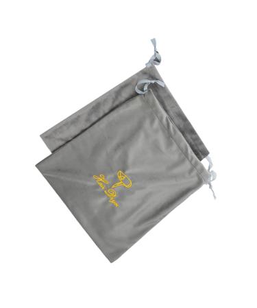 Outanaya 2pcs Hair Dryer Storage Bag Hair Dryer Bag Storage Bag for Hair Dryer Hair Blower Bag Drawstring Bag Blow Dryer Pouch Hair Dryer Travel Bag Blow Dryer Bag Drawstring Storage Bags 25.00X22.00X0.50CM Grey