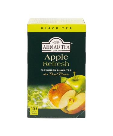 Ahmad Tea Apple Refresh Fruit Black Tea | Black Tea - 20 Teabag Sachets Apple Refresh 20 Count (Pack of 1) - Buy Online on GoSupps.com
