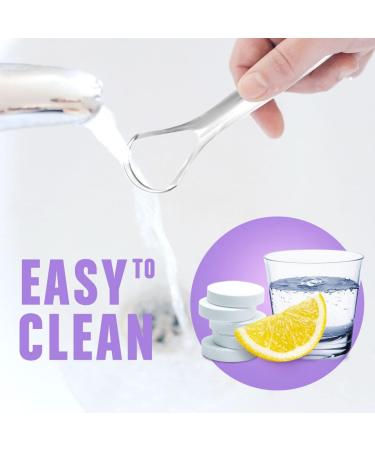 Stainless Steel Tongue Scrapers Set - 2-Pack | Travel Cases | Enhance Oral Health & Hygiene - Buy Online on GoSupps.com