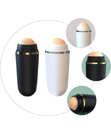 Lurrose 2pcs Facial Oil Absorb Roller - Volcanic Stone Oil Control Face Massage Tool for Men & Women | International Shipping - Buy Online on GoSupps.com