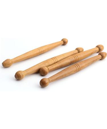 Gleavi 25pc Wooden Massage Device Set | Reflex Zone & Pressure Point Foot Massagers | Eco-Friendly Wooden Massage Sticks | 12x1.3cm x 5pcs - Buy Online on GoSupps.com