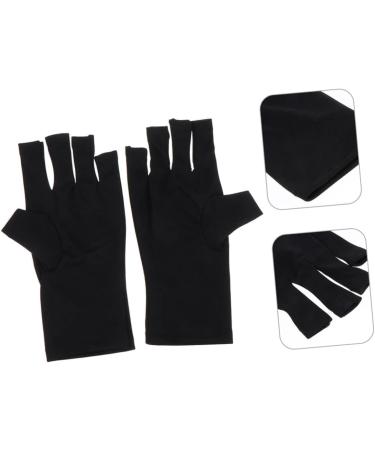 FOMIYES 2 Pairs Nail Gloves Fingerless Driving Gloves Manicure Gloves Gloves for Gel Nails Sun Gloves Womens Gloves Gloves Dryer Polyester Women's - Buy Online on GoSupps.com