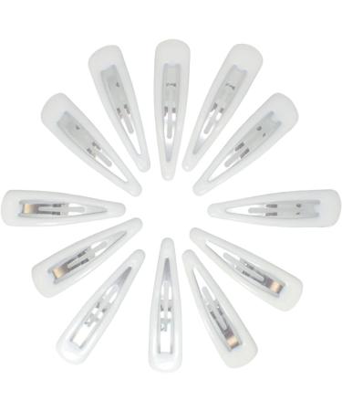 Topkids Accessories 12pc Snap Clips 5cm / 2" Snap Hair Clips Women Girls Kids Sectioning Slide Hair Grip Styling Fine Hair Thick Hair Bendies Sleepies School Uniform Colours Epoxy (White) - Buy Online on GoSupps.com