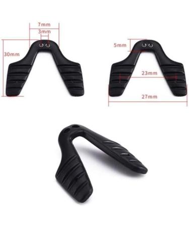 Wekiva Metal Replacement Nose Pad Holder | U-Shaped Gray Nose Pads for Sports & Bicycle Sunglasses - Buy Online on GoSupps.com