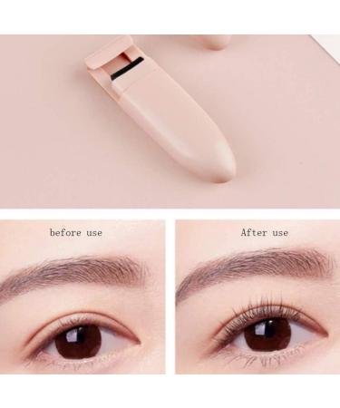 RIYAN 1 Set of Pink Portable Mini Eyelash Curler Set Extension Eyelash Comb Curler Curling Naturally and Lasting - Buy Online on GoSupps.com