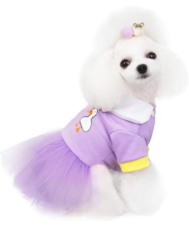 Luxury Purple Dog Dress for Little Girls - Tutu & Rock Style Puppy Clothing | Wedding & Special Occasion Gear - Buy Online on GoSupps.com