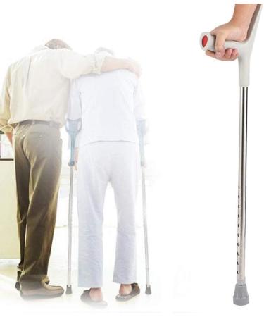 Forearm Crutches Adjustable Crutches Safety Underarm Walking Stick for Patient Rehabilitation Elderly Crutch Folding Elbow Aluminum Alloy  - Buy Online on GoSupps.com