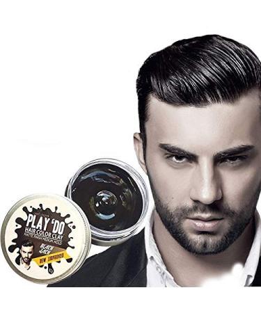 Great Lengths Play Do Temporary Hair Color & Wax - Black Hair Dye | Men's Grooming Pomade & Clay (1.8 oz - Buy Online on GoSupps.com