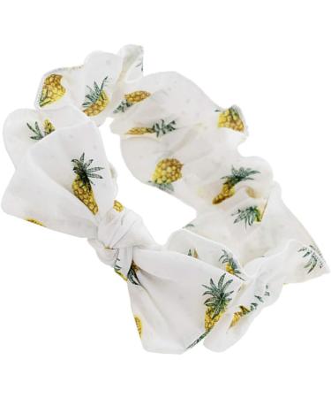 Lurrose Women's Pineapple Pattern Hair Band | Sweet Fruits Forehead Ligaments | Cosmetic Headgear for Girls | Face Wash Headband (White) - Buy Online on GoSupps.com