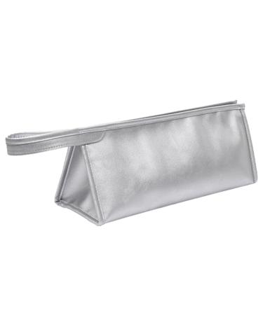 Durable Hair Dryer Storage Pouch Bag Waterproof Stain-Resistant with Handle Easy to Carry Organizer Curling Silver