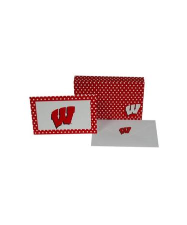 Game Day Outfitters NCAA Wisconsin Badgers Stationary Note Card Set (8 Sets), One Size, Multicolor