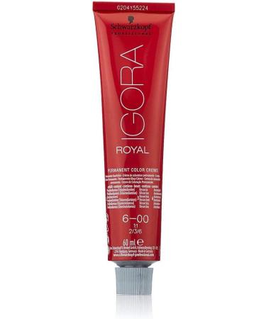 Schwarzkopf Royal IGORA Permanent Hair Color 6-00 - Dark Blonde Natural Extra 60g - Buy Online on GoSupps.com