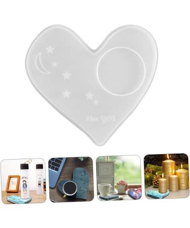 STOBOK 2pcs Coaster Mold DIY Silicone Mold Silicone Coaster Resin Molds Simple Mold Gummie Molds Zip Pull Silicone Molds Simple DIY Mold Silica Gel Crystal Candle Holders White Whitex2pcs 13.6X13CMx2pcs - Buy Online on GoSupps.com