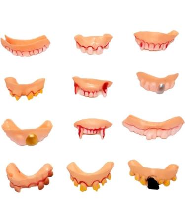 Buy Gadpiparty 48 Pcs Halloween Fake Teeth | Vampire Prosthesis & Ugly Teeth for Adults - Buy Online on GoSupps.com