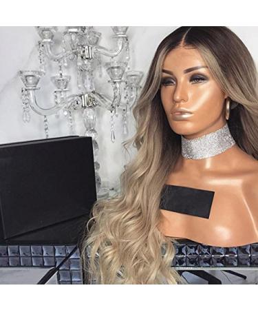 Buy Dxlta 70cm Long Curly Wavy Synthetic Wig for Women - Gradient Color Central Parting Party & Cosplay Full Wigs - International Shipping Available - Buy Online on GoSupps.com