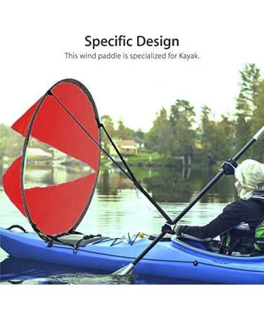 Karibou 42 Downwind Wind Sail Kit | Kayak & Paddle Board Accessory | Easy Setup & Portable | Red - Buy Online on GoSupps.com