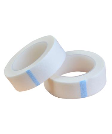 2 Rolls Micropore Surgical Tape Microporous Tape 1.25cm X 9.1m First Aid Medical Tape Earring Cover Up Tape (White) 2Pcs-1.25cm*9.1m