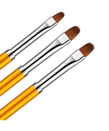 Lovenails 3 Gel Brush Set - Oval Brushes for Nail Design & Art | Professional Quality Gel Modeling & Full Cover Brushes - Buy Online on GoSupps.com