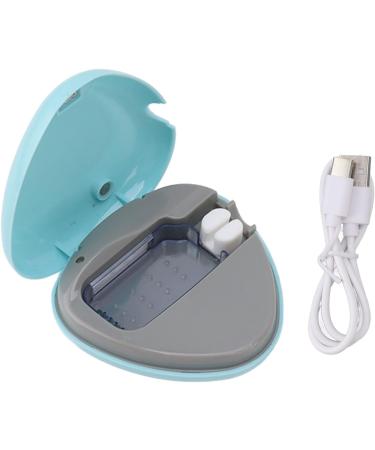 Toothbrush Case Effective Toothbrush Holder Small Long Service Time Simple Operation for Travel Home Office (Blue) - Buy Online on GoSupps.com