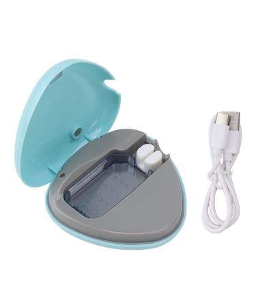 Sanitizer Toothbrush Case Rechargeable Portable Mini Travel Toothbrush Holder Toothbrush Cleaner Case for All Electric and Manual Toothbrushes Blue