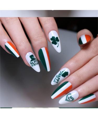 Press On Nails Fake-Nails Almond Nails-Tips Acrylic False Nails Artificial Nails - Buy Online on GoSupps.com