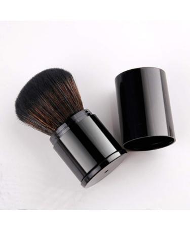 RN BEAUTY Retractable Powder Brush Set - Professional Mineral Blending Brushes with Cover, Black - Buy Online on GoSupps.com