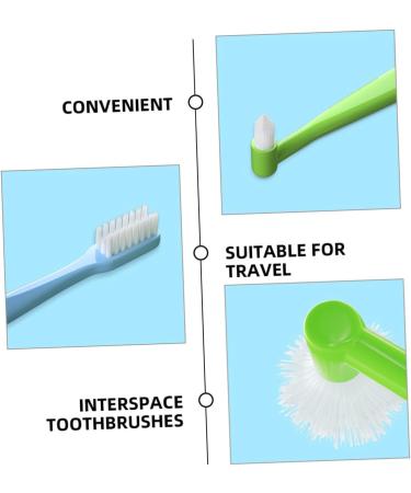 Buy Gleavi Double-Sided Travel Toothbrush Set - 4 Portable Manual Toothbrushes with Soft Bristles | Ideal Home Accessories for International Shipping - Buy Online on GoSupps.com