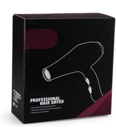 Hair Dryer Professional Ionic Hairdryer 1900W Salon Fast Blow Dryers 3 Heat 2 Speed Settings Low Noise AC Motor with Hair Nozzle Black for Hairstylist Dresser Home 2.0m Long Cable Fast Drying Small - Buy Online on GoSupps.com