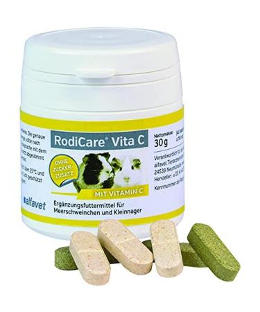 Alfavet Rodicare Vita C supplementary feed with vitamin C for guinea pigs and small rodents sugar -free 30g (40 tablets of 750mg) single