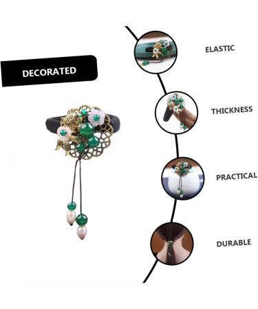 Beavorty 1Pc hair tie hair tie elastics ponytail holders ribbon ponytail holder pearl hair rings thick hair rope wedding hair accessories Women Hair Circle Small and fresh Hair up copper - Buy Online on GoSupps.com