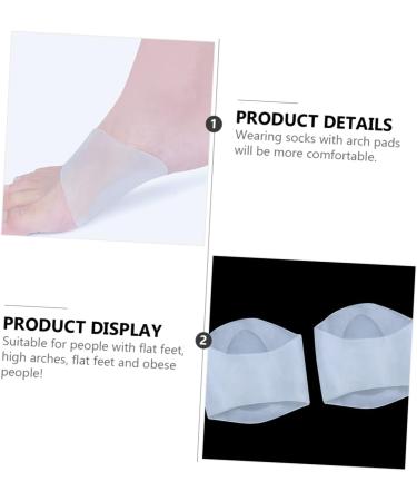 Buy 2 Pairs Silicone Arch Support Mats High Arch Cushions & Flat Foot Corrector Gel Insoles for Men & Women Enhance Comfort & Foot Health - Buy Online on GoSupps.com