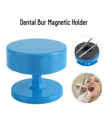 Magnetic Tooth Drill Holder - 6cm Small Dental Tool Oral Care Accessories for Dentists - Blue Color - Buy Online on GoSupps.com