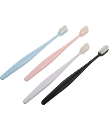 Goohochy Soft Toothbrush Set - 4 Pcs Manual Toothbrush for Sensitive Teeth | Ideal for Adults Pregnant Women & Kids | Durable ABS Handle | Global Shipping Available - Buy Online on GoSupps.com