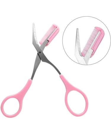 Portable Stainless Steel Eyebrow Trimmers - 2-Piece Set with Scissors & Comb for Women & Girls - Perfect Eyebrow Removal Tools - Buy Online on GoSupps.com
