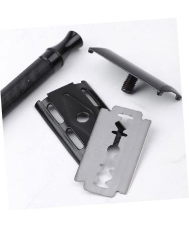 Buy Healeeved Manual Razor Set - Double Blade Body Hair Trimmer | Old Type Black Razor 10.3x4cm - International Shipping Available - Buy Online on GoSupps.com