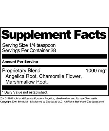 Organic Antacid Formula with Angelica, Marshmallow, and Roman Chamomile - 1 oz | TerraVita - Buy Online on GoSupps.com