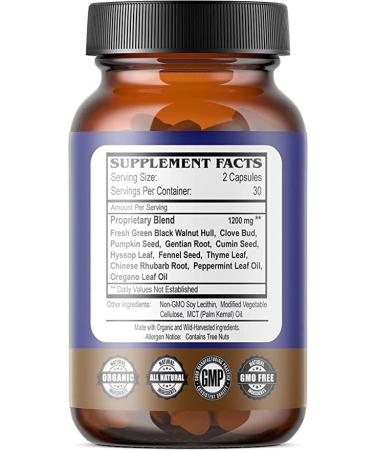 Life Tree Purify Intestinal Support Plus Daily Colon Cleanse Detoxify Kit 120 Capsules - Lactobacillus acidophillus - Natural Herbal for Digestive Health - Buy Online on GoSupps.com