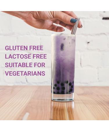 Taro Tea Powder for Bubble Tea 200 Grams - Taro Powder Makes 7 Servings- Premium Taro Milk Tea Ingredients - Gluten Free Lactose Free - Buy Online on GoSupps.com