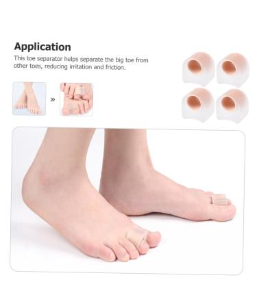 Healifty Bunion Toe Separators 2 Pairs | Silicone Sleeves Thumb Protector for Men | Bunion Guard Shield | Gel Toe Spacers | Yoga Foot Separators | 2.7x2.2cm - Buy Online on GoSupps.com