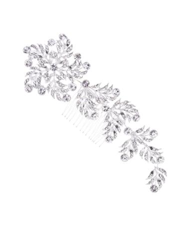 Beaupretty Bridal Rhinestone Insert Comb hair European and American bridal hair side hair rhinestones hair alloy Hair piece rhinestone hair hair crystal hair side Wedding Hair Accessories