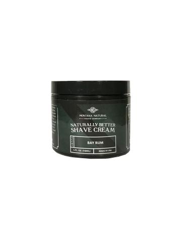 MNSC Bay Rum Naturally Better Shave Cream - Hypoallergenic Smooth Shave for Sensitive Skin All-Natural & Handcrafted in the USA - Buy Online on GoSupps.com