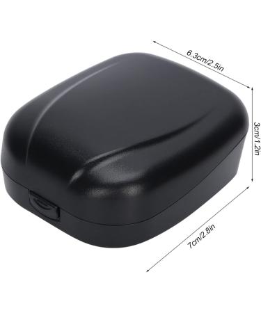 Yosoo Health Gear Hearing Aid Box Waterproof Portable Hearing Aid Storage Case Compact Sturdy Hearing Aid Protection Storage Box (Black) - Buy Online on GoSupps.com