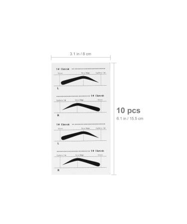 Frcolor 10pcs Eyebrow Stencils - Adhesive Brow Shaping Stickers for DIY Grooming | Makeup Beauty Tools - Buy Online on GoSupps.com