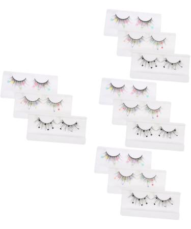 Beavorty 12 Pairs sequin false eyelashes pride outfit cosplay lashes color lashes lashes with pride makeup lashes with color colored eyelashes false lashes extend Miss Imitation flash - Buy Online on GoSupps.com