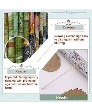 Joy Sunday 14CT Counted Cross Stitch Kit | The Old Married Couple | DIY Hand Embroidery Sewing Set 18''x14 - Buy Online on GoSupps.com