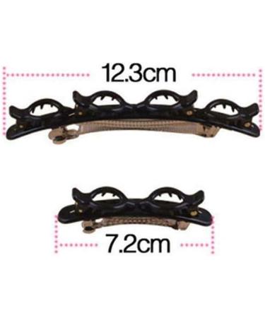 4PC Double Layer Twist Plait Headband Hair Tools Fashion Fixed hair Hairdressing Women girls Styling Clip Twist Barrettes Double Bangs Hairstyle Hairpin Doul Layer Hair Clips (Set1) - Buy Online on GoSupps.com