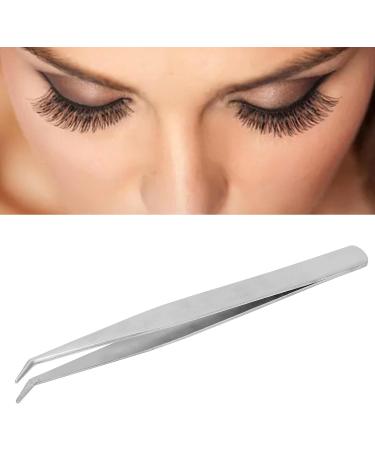 False Eyelash Applicator High Rebound Tail Eyelash Grafting Tweezers for Hair Salon for Beauty Dress Up for Beauty Shop for Personal Dress (Silver) - Buy Online on GoSupps.com