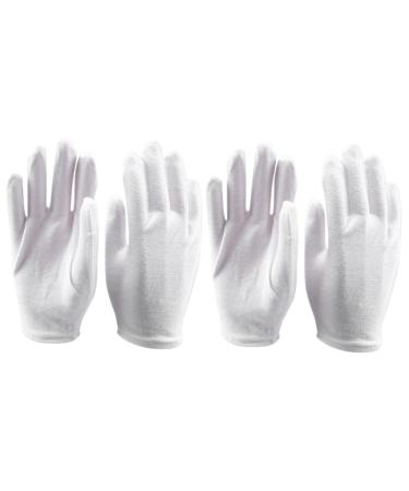 FRCOLOR 36 Pairs Cotton for Dry Hands Work Glove Lab Beauty Extra Large Inspection Moisturizing Hand Moisturizing Overnight White Spa