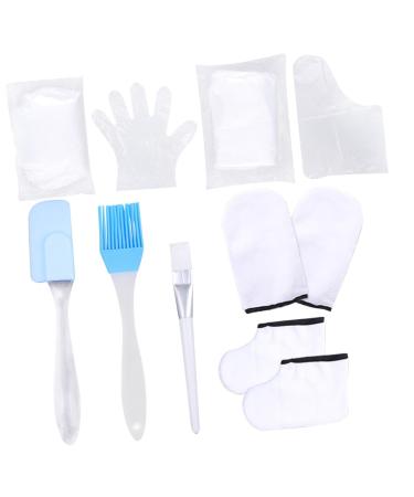 POPETPOP Moufles de Soin Peau en Coton Taille Unique pour Mains et Pieds Cr me Hydratante Spa et Fournitures pour Gommage Exfoliant Accessoire Bain de Paraffine pour Couleur Al atoire